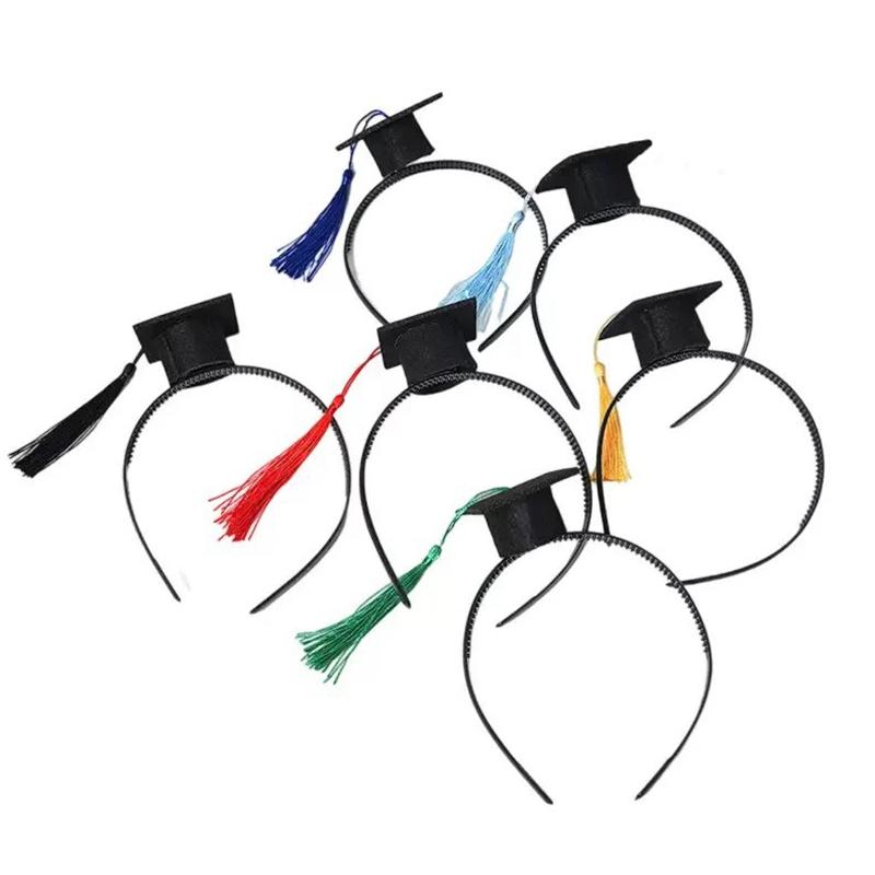 10Pcs Mini Bottle Topper Hat Creative Cupcake Doctoral Decoration Graduation Season Souvenir Ornaments Birthday Party Decoration