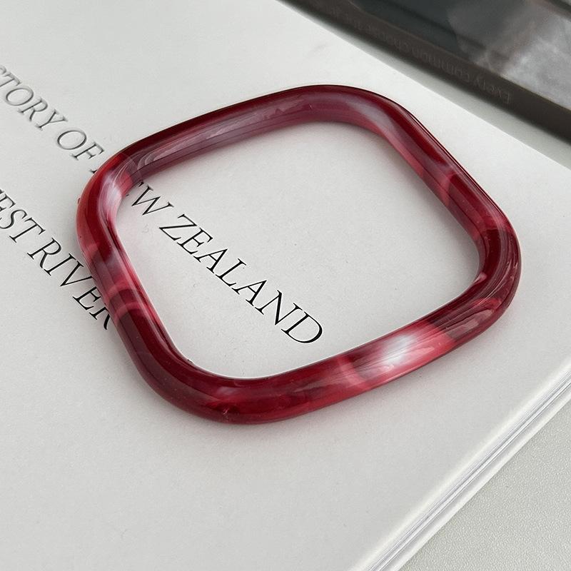 

Color Smudged Quadrilateral Acrylic Bracelet, Personalized High-End Bracelet Style Jewelry