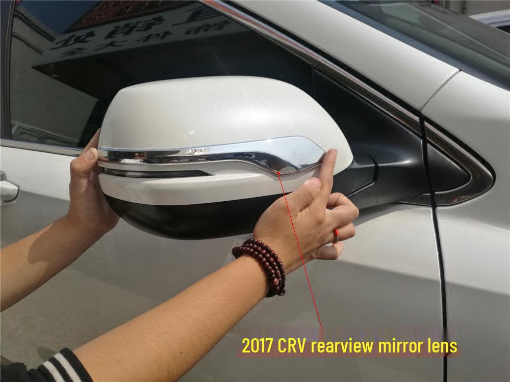Honda CRV 2012-2022 Rearview Mirror Cover Anti-Scratch Trim with Decorative Bright Strip