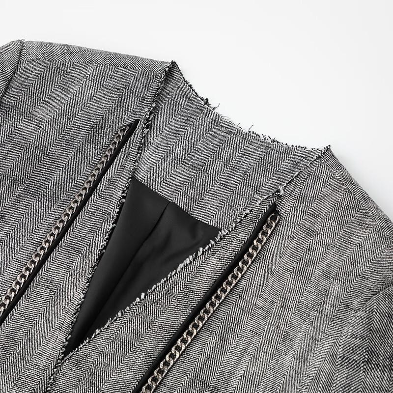 JOY SPEAKER Women's V-Neck Casual Blazer