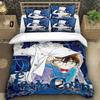 Boy Detective Conan Cartoon Bedding Set, Anime Duvet Cover And Pillowcase, Microfiber, 3D Digital Print Three-Piece Bedding Set