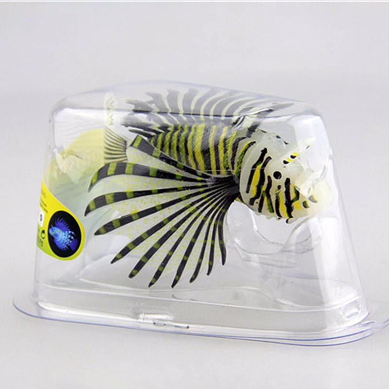 Luminous Silicone Lionfish Aquarium Decorations