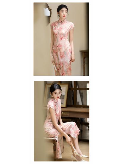 Jinxiu Yifen Se Sleeveless Qipao: Summer 2025 Plus-Size Slimming Dress for Women