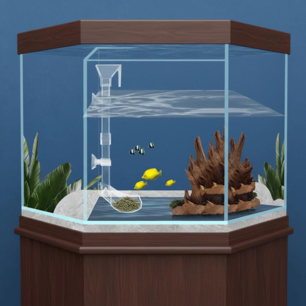 Transparent Shrimp Feeding Device Acrylic Aquarium Feeder Tube  for Shrimp Fishes Snail