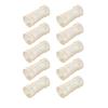 10pcs Plastic Chicken Farm Livestock Poultry Feeding Drinking Water Pipe Adapter ConnectorWhite