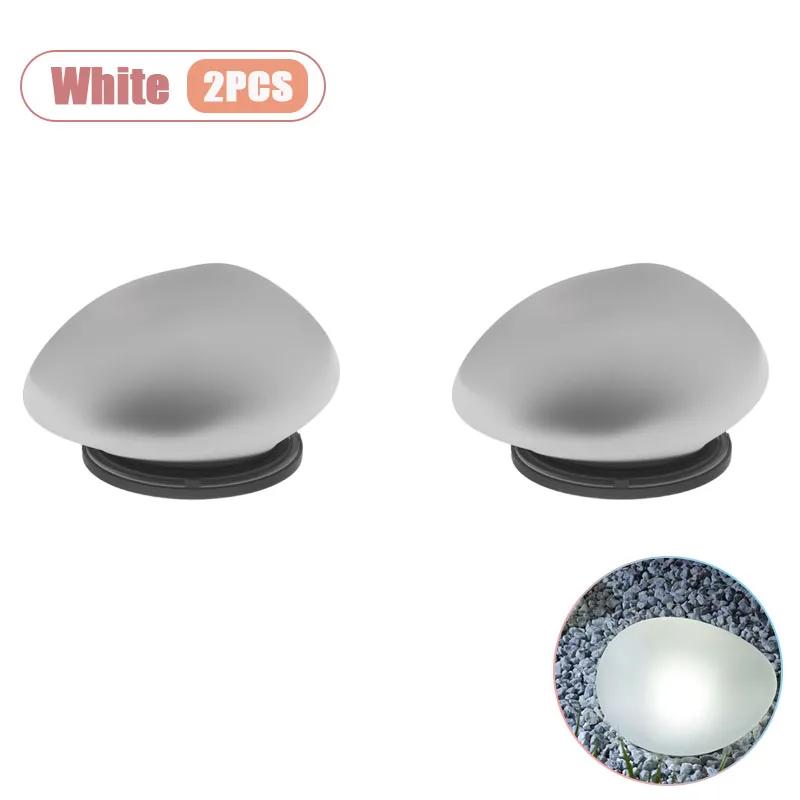 Solar Pebble Lights Outdoor Garden Colorful Waterproof IP45 Patio Pathway Swimming Pool Wedding Holiday Decor Outdoor Lighting