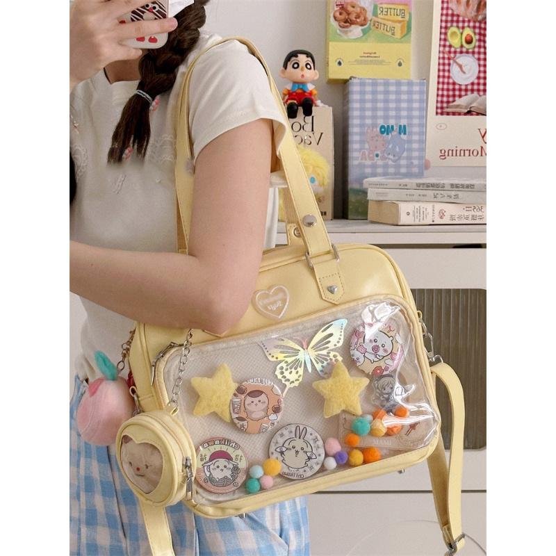 Cute Single-Shoulder Crossbody Bag Transparent Shoulder Bag