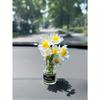 1pc Car Ornament Mini Vase Flower Interior Decoration Center Console Decoration