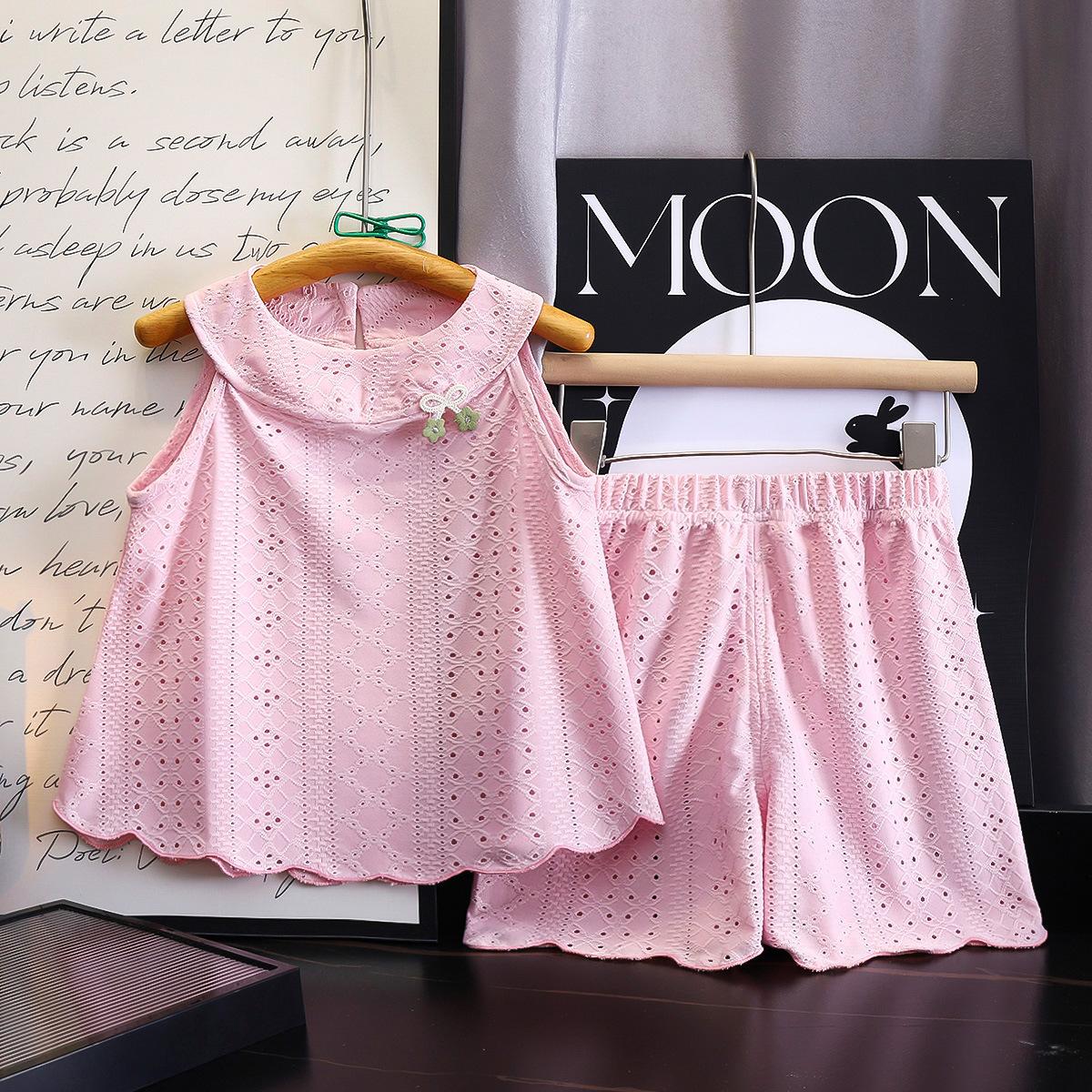Princess Girls Thin Sleeveless Vest Cute Baby Camisole Top Summer Cool Breathable Clothing 80cm