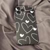 Custom White Heart iPhone Case for Models 12/11, 13, 15, 16 Pro, 17 Pro Max