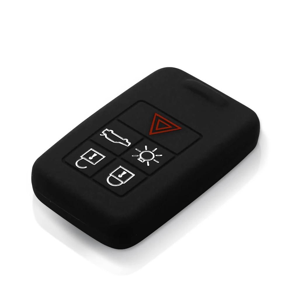 KEYYOU For Volvo XC60 S60 S60L V40 V60 S80 XC70 Silicone Case Cover Fob Remote Key Shell Car Key 5 Buttons New Arrivel