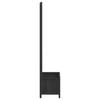 Vidaxl Planter with Trellis, Black, Solid Fir Wood