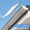 Gutter Mount for Solar Panel Adjustable Stainless Steel Mount Bracket Fou Eufy SoloCam Reolink Aosu Metal Gutter Mount Bracket