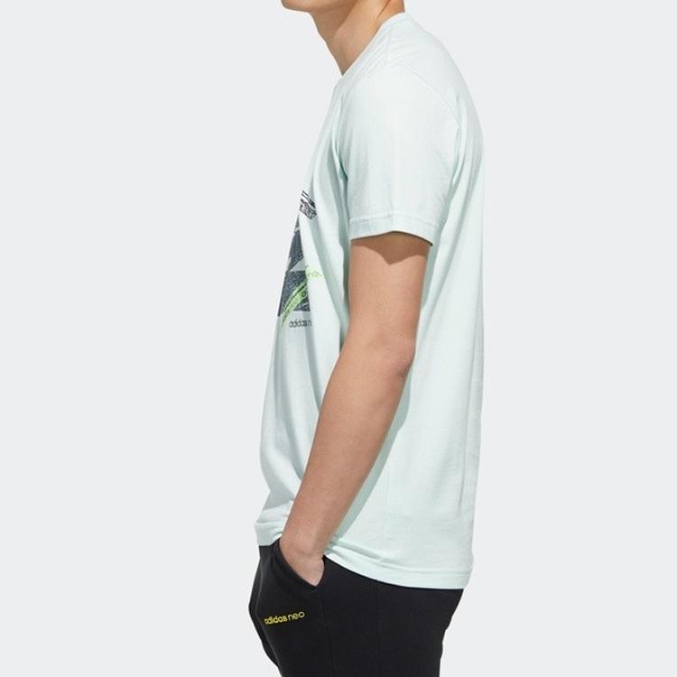 Adidas Neo Printed Straight T-Shirt Men Tops Green FP7305