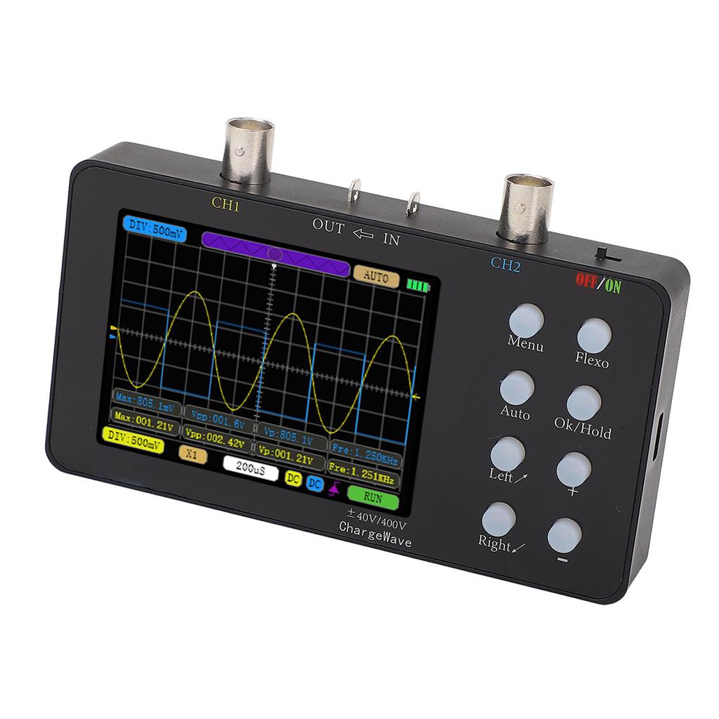 Digitales Oszilloskop, 2 Kanäle, 50 M Abtastrate, tragbares Handheld-Tablet-Oszilloskop