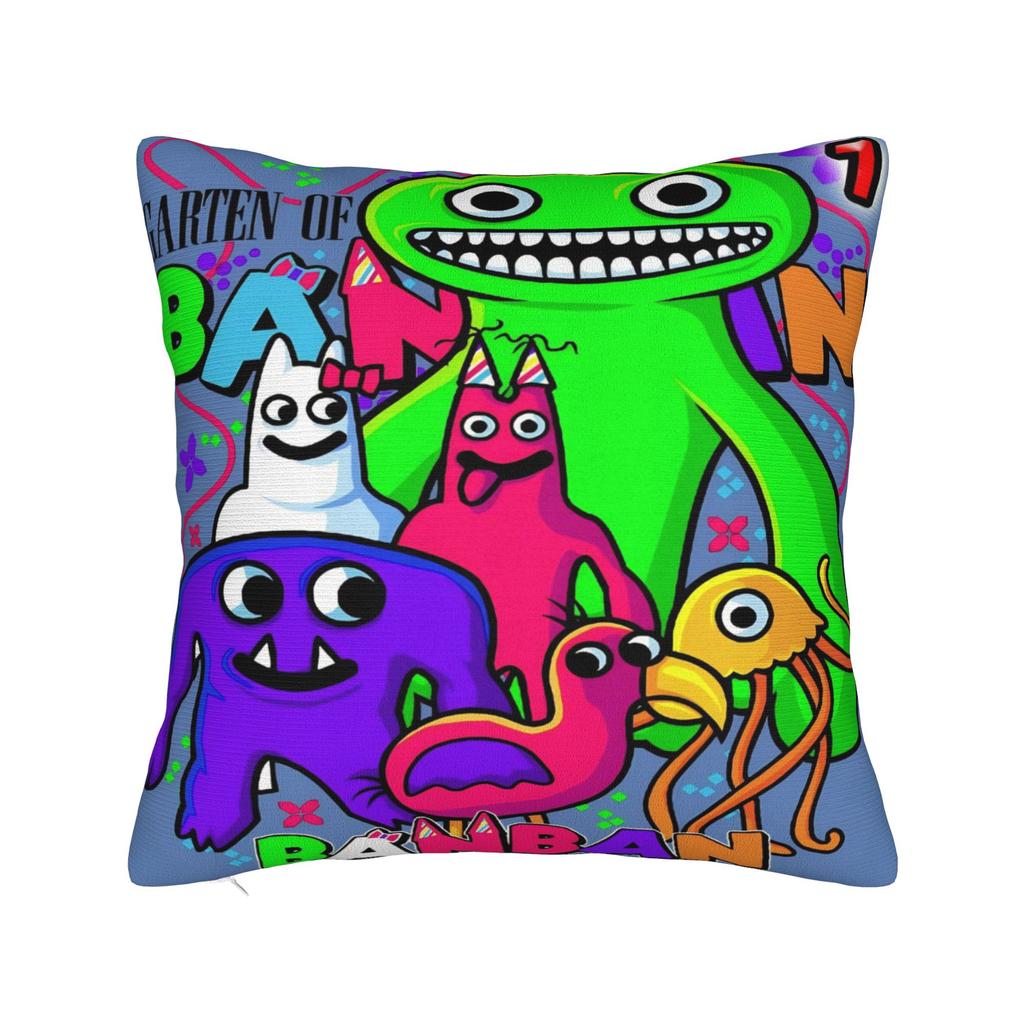 Home Decor Garten of Banban Horror Game Pillowcase Accessories  Pillow Covers Zipper Multi Size