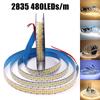 5M 12V Waterproof LED Strip Light SMD5050 2835 Flexible Tape 60-480 LEDs/M Warm White Home Decor