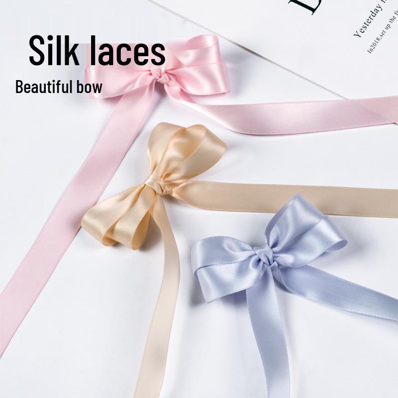 Candy Color Double-Sided 2cm Silk Shoelaces for Casual Shoes & Air Force 1