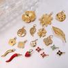 18K Gold-Plated Stainless Steel Beach-Style Pendant Necklace