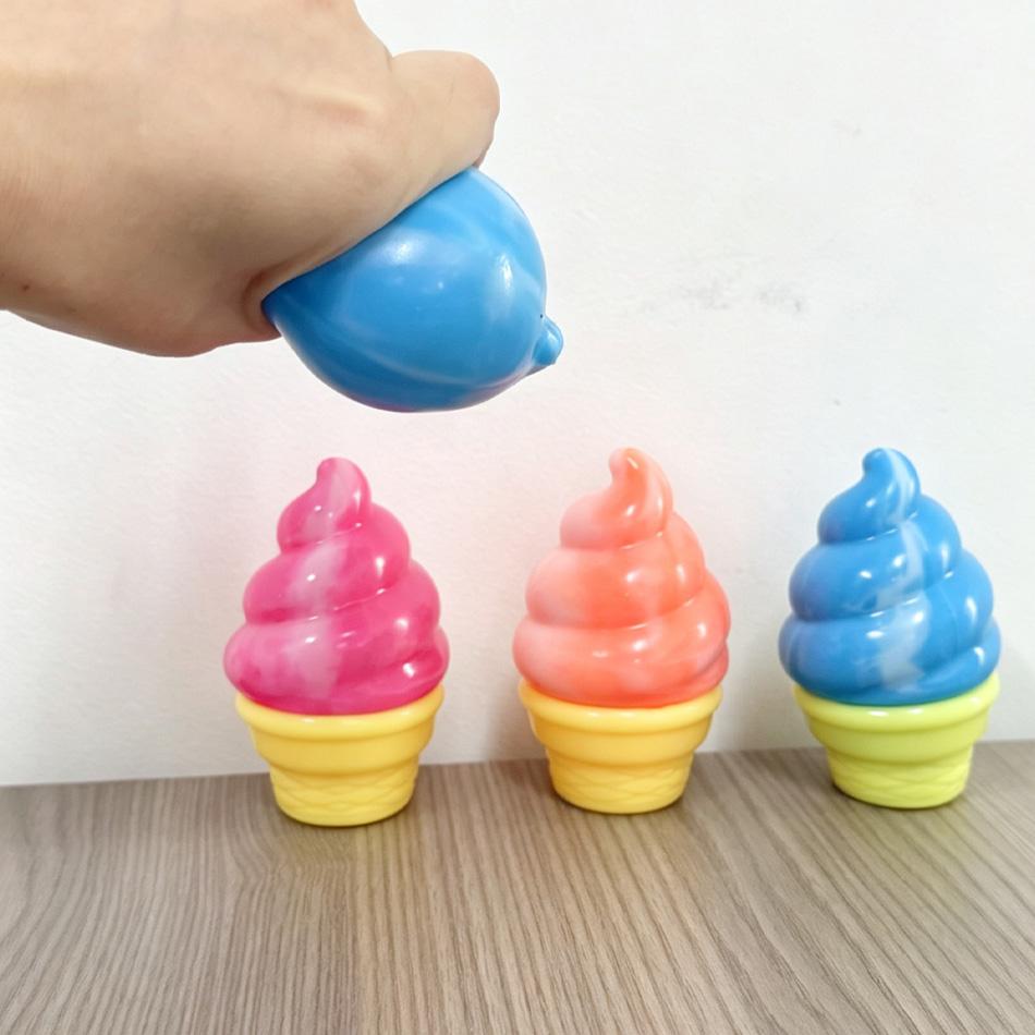 Eiscreme-Quetschspielzeug Stressabbau Fidget Toy für Kinder Erwachsene Weiches Knet-Sensorikspielzeug für Angst Partygeschenk Geburtstagsgeschenk