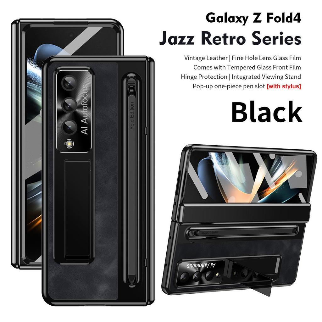 Samsung Z Fold4/5/6/7 Full Coverage Case: Includes Pen Case, Film Hinge, and Foldable Screen Protection.