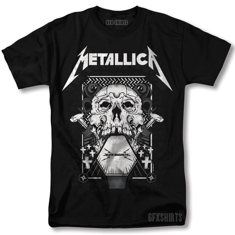 Metallica Shirt Death Magnetic Heavy Metal Rock Tour Vntg Graphic Design T-Shirt Unisex T-Shirt