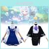 Genshin Impact Cosplay Outfit For Klee Featuring Cute And Vibrant Blue And Black Colors