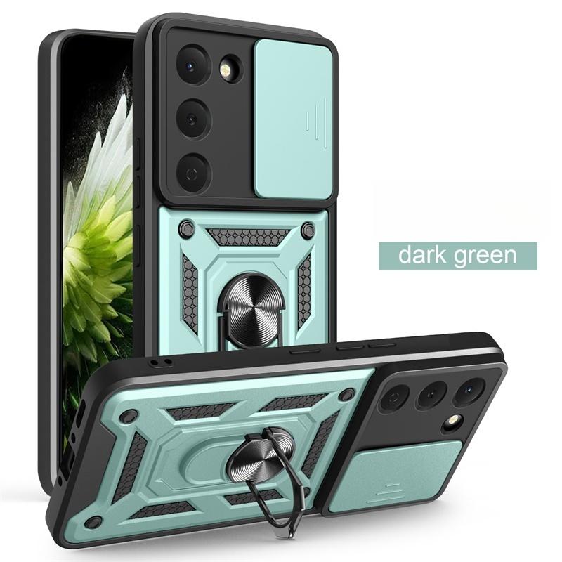 Funda For Tecno Sprak 40 Pro 4G Case Slide Camera Protect Armor Phone Case For Spark 40C Spark40 40Pro Magnetic Ring Stand Cover