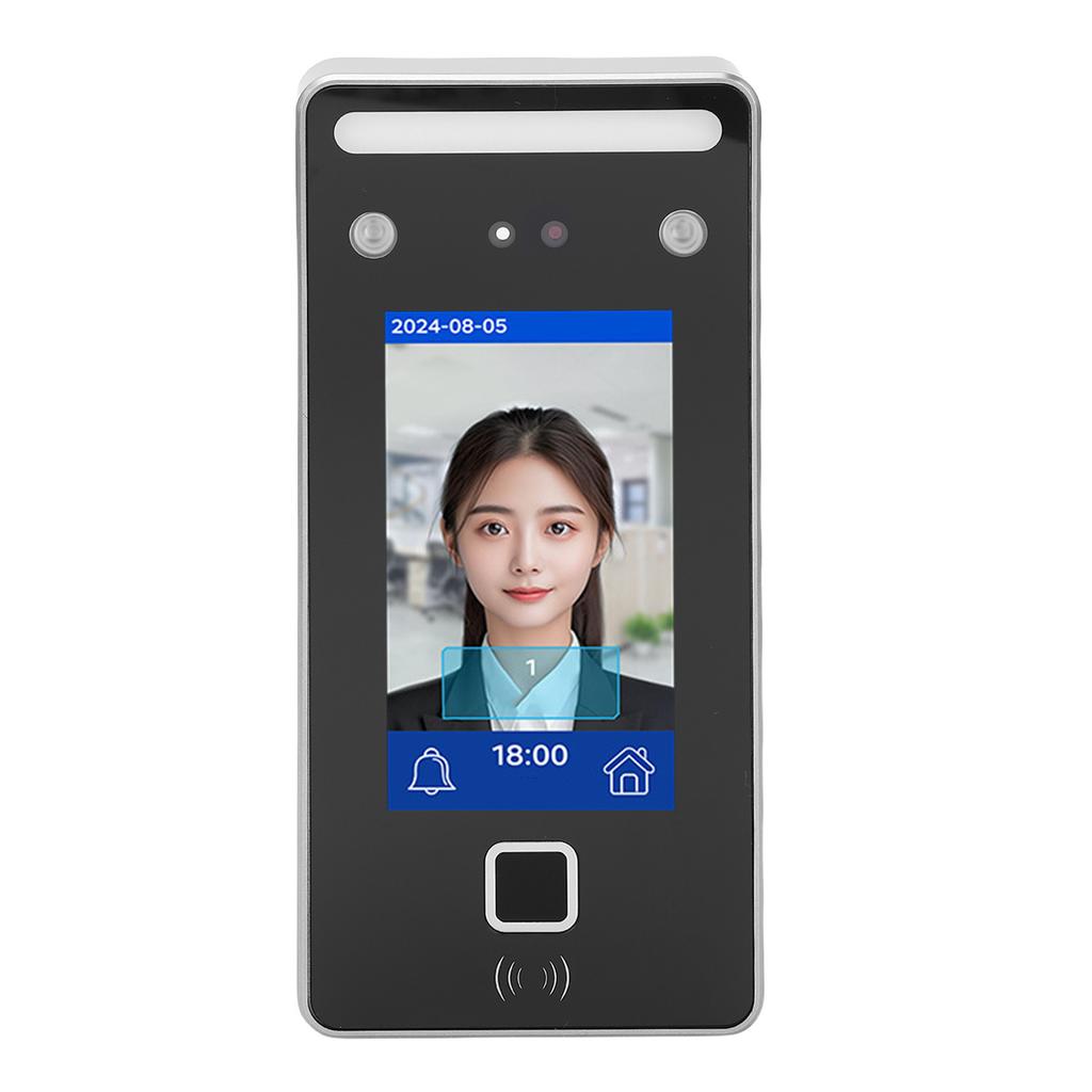 Máquina de Presença com Reconhecimento Facial Sistema Biométrico para Funcionários Cartão Facial Dinâmico de Luz Visível