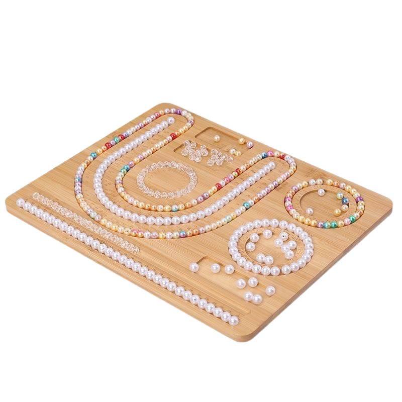 Jewelry Design Plate for Beaded Necklaces, Bracelets, Wenwan, and Weaving Tool Storage