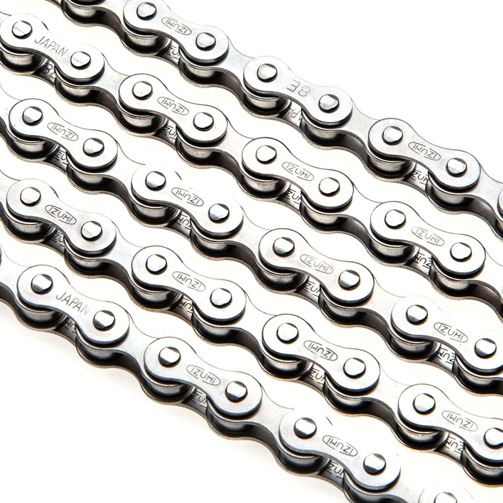 IZUMI Tough Guard 130-Glieder Elektrofahrradkette, Hergestellt in Japan, Verchromt, Klein