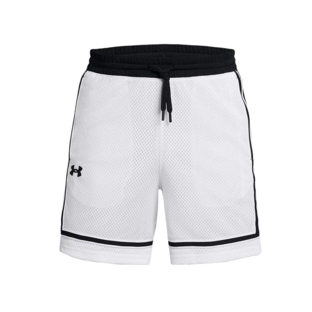 Under Armour Zone Pro 7 Inch Mesh Color Block Fashion Versatile Breathable Sports Shorts Men shorts White 1387089-100