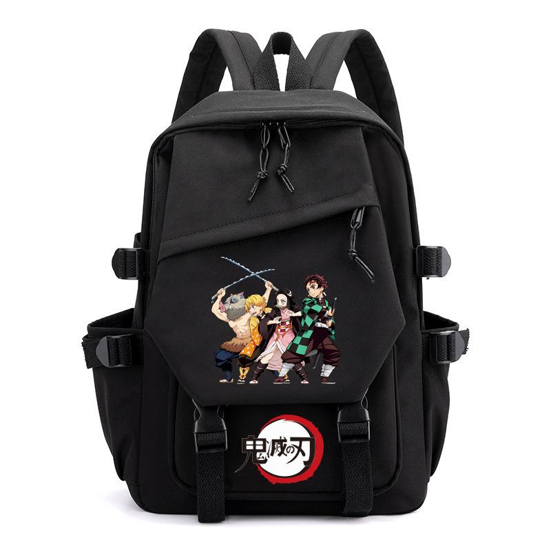 Japan Cartoon Comics Demon Slayer Instagram Backpack, Japanese Retro Style, Large Capacity Student Backpack 0016 KTB