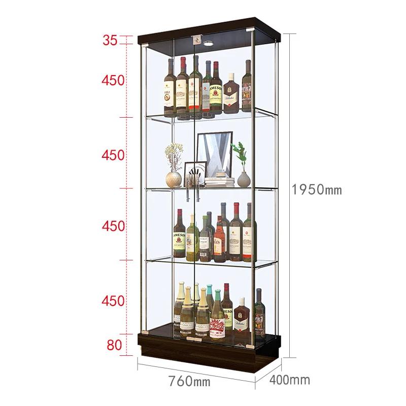 Liquor Wall Wine Cabinets Display Glass Modern Home Wine Cabinets Living Room Storage Meuble Vin European Furniture QF50JG
