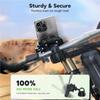 Universal Motorcycle Bike Phone Holder with Vibration Dampener, Adjustable Handlebar Mount for iPhone Samsung Smartphones