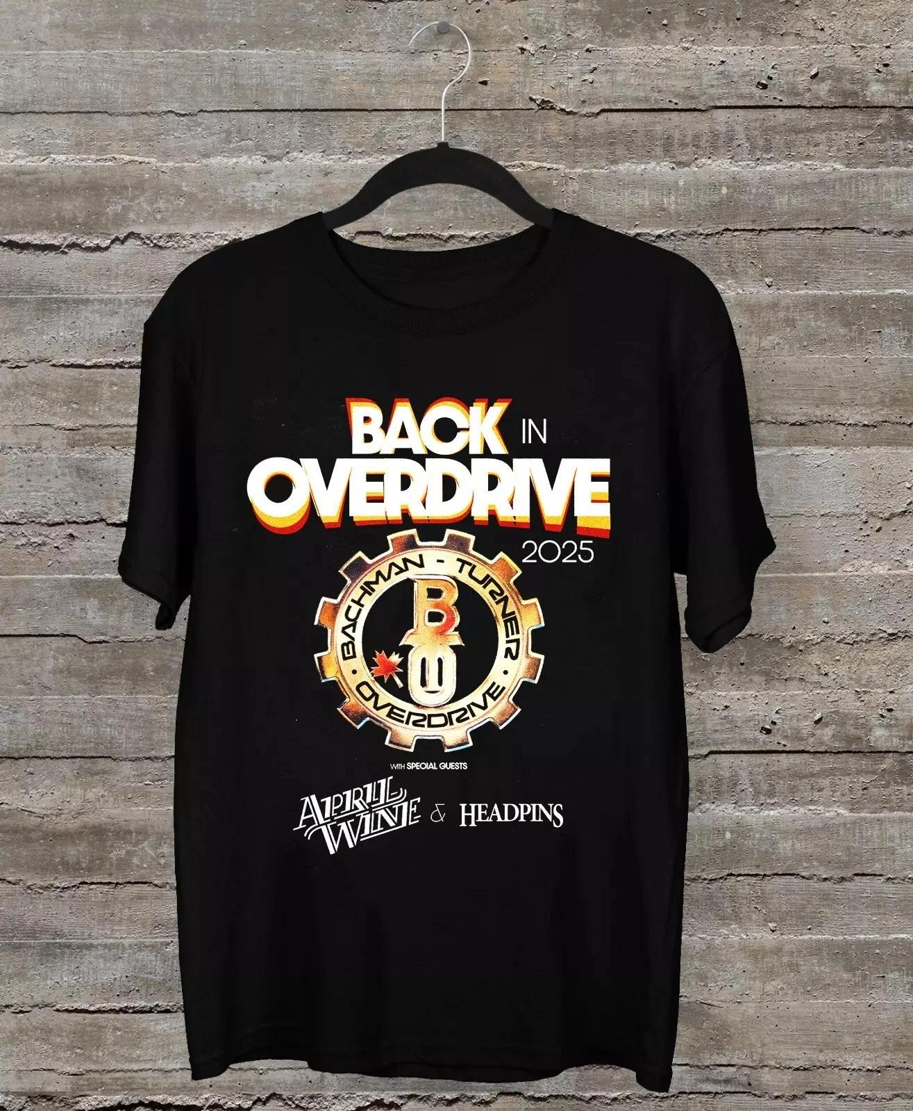 Bachman Turner Overdrive Tour 2025 Collection Black T-Shirt Size S-2XL 4XL