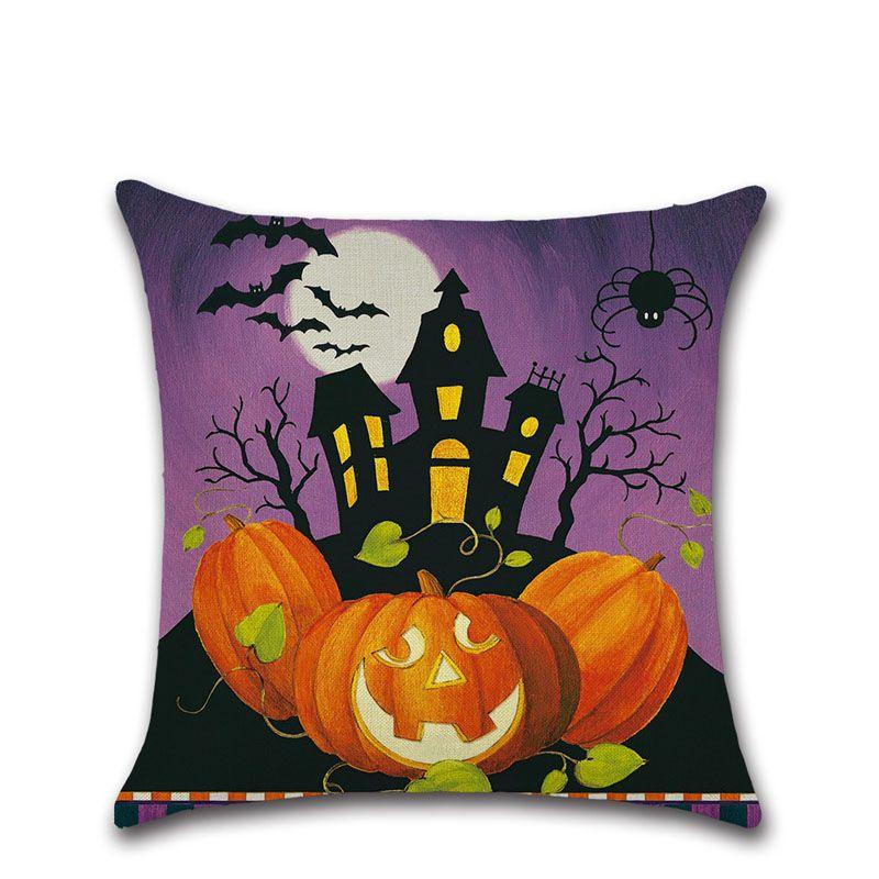 Premium Quality Happy Halloween Cushion Cover Perfect For Home Decor Elegance