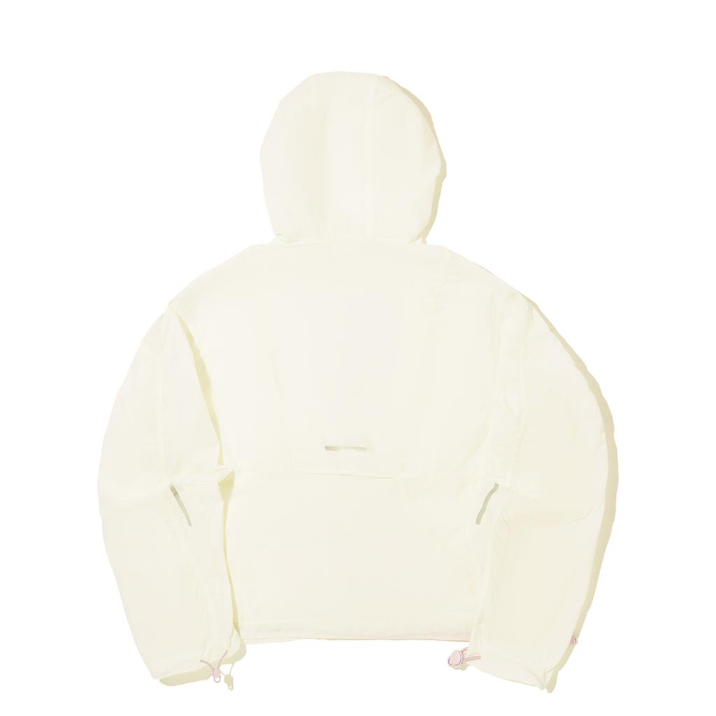 Li Ning Trendy Sports Series Comfortable Casual Simple Hooded Loose Versatile Jacket Women Jackets Champagne-White AFDVC06-3