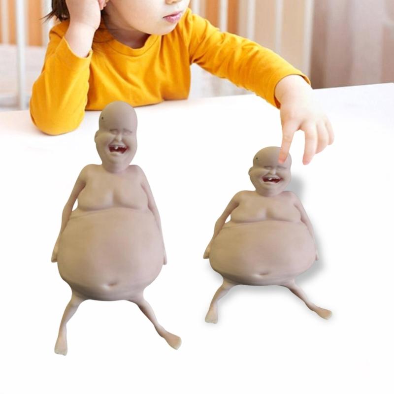 Squeezable Hilarious Stress Relief Toy Flexible Body Desk Phone Stand Soft Durable Gift For Adults Children