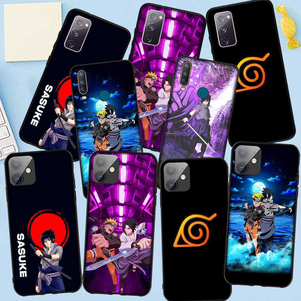 Phone Case for Samsung Galaxy S25 S24 S23 iPhone 16 15 Xiaomi Redmi Note 14 13 12 16E 11 Pro Max XR OPPO Moto Huawei Comics Naruto Uchiha Sasuke Cover