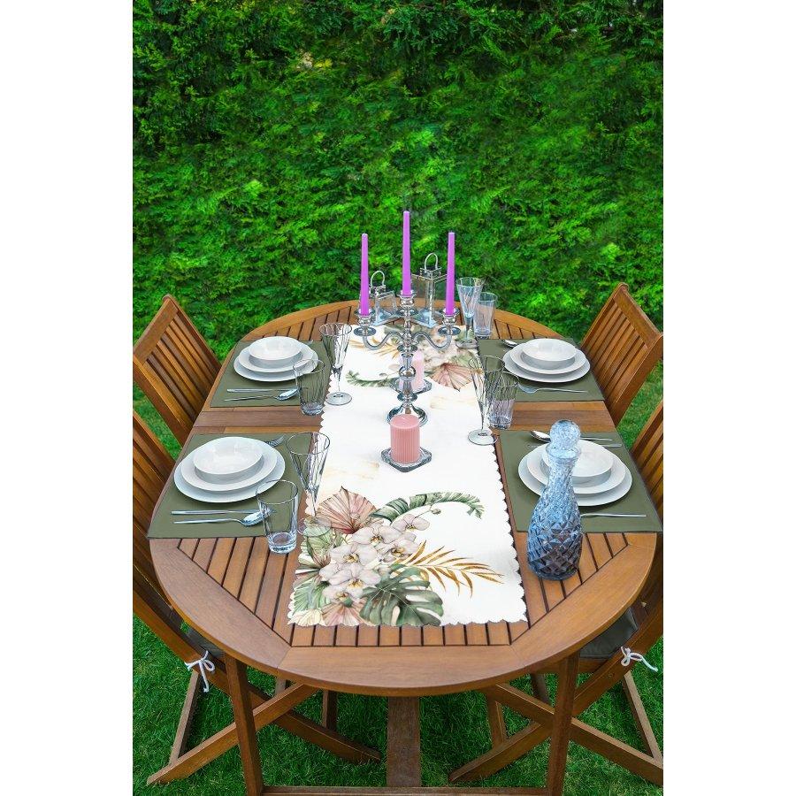 Runner and Placemat Set 5 Pieces / Placemat Table Mat Dining Table Mat Coaster