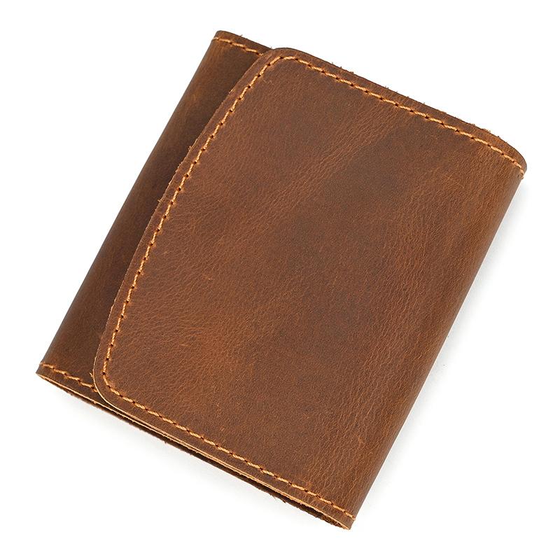 

2026 New Design Little Coin Purse For Men Women Card Cash Coins Short Wallet Genuine Leather Clip Purse Female Male Wallets