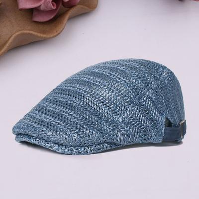 Newsboy Caps British Western Style Portable Good-looking Design Narrow Brim Men Hat for Daily Wear