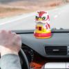 Automatic Nodding Head Solar Powered Dancing Lion Toys Solar Shaking Head Ornament  Interior Gifts