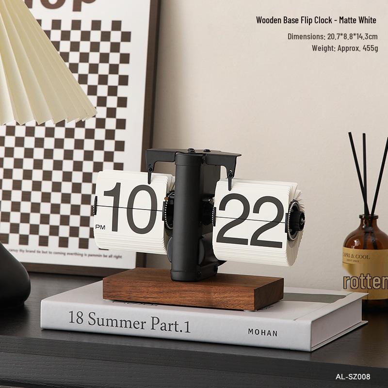 Mechanical Desk Clock: Automatic Page-Turner for Home Decoration