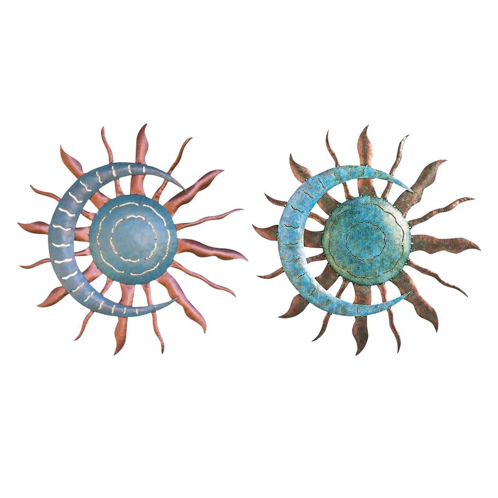 Moon Sun Wall Decoration Festival Gifts Wall Sculpture for Room Home Bedroom