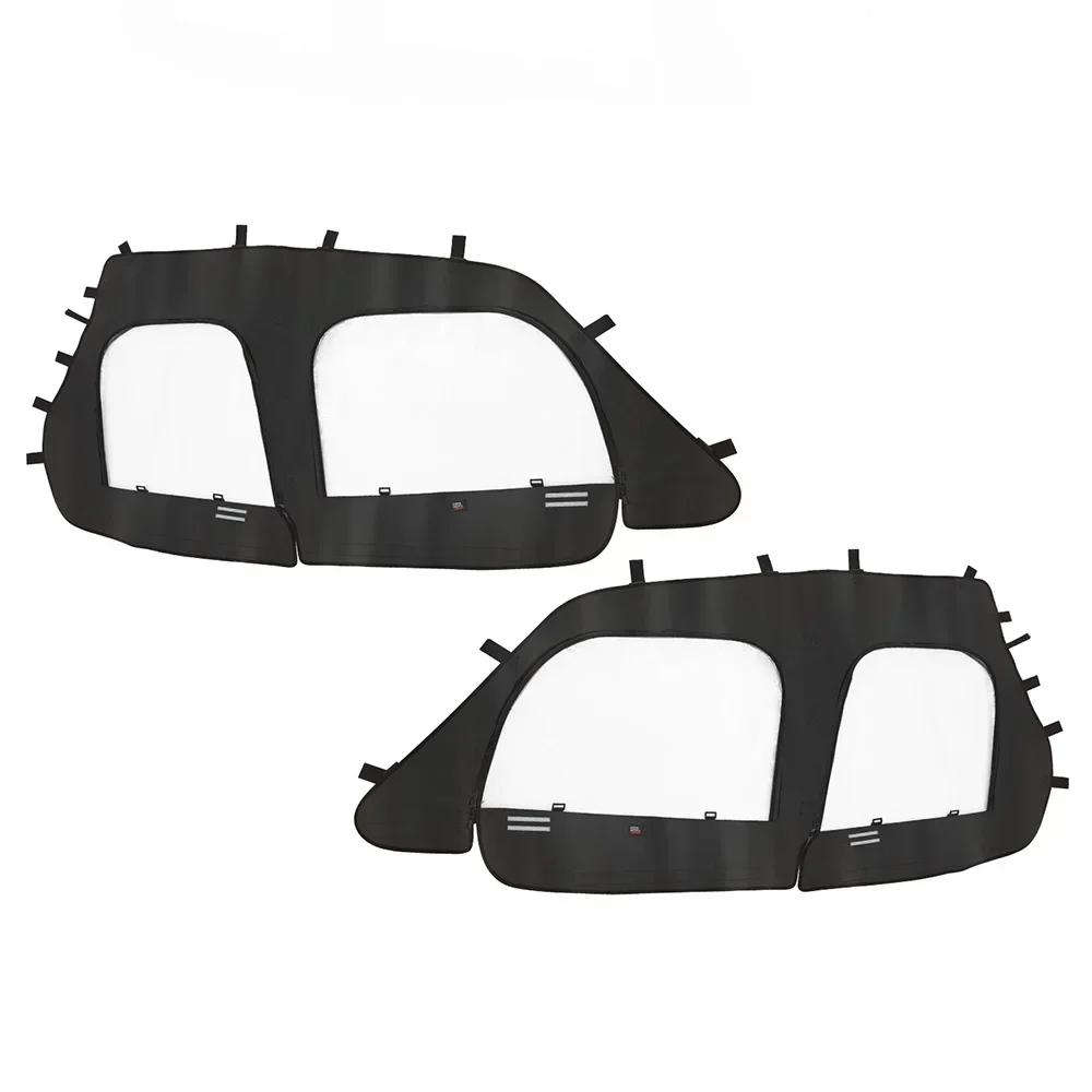 KEMIMOTO UTV Soft Upper Door Set Kit Cab Enclosure #2884332 Compatible with Polaris RZR XP 4 1000 / RZR XP 4 Turbo 2014-2023