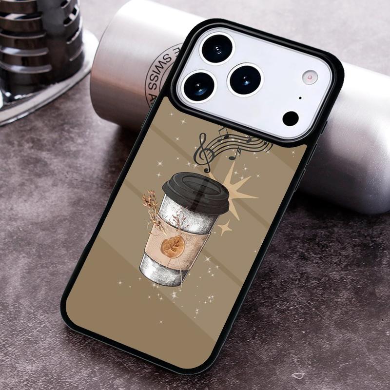 Coffee Wine Cup Phone Case For iPhone 17 16 15 14 13 12 11 Pro Max Plus 17Air Soft Silicone Cover