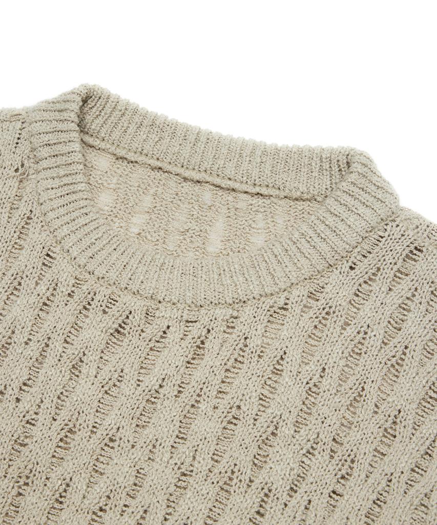 YOUTH Tassel Crewneck Knit Top - Sage Green