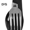 Outdoor Portable Folding Cutlery Heavy Duty Metal Travel Picnic Hiking Backpacking Multifunctional Detachable Fork Spoon Fruit Cutter Collapsible